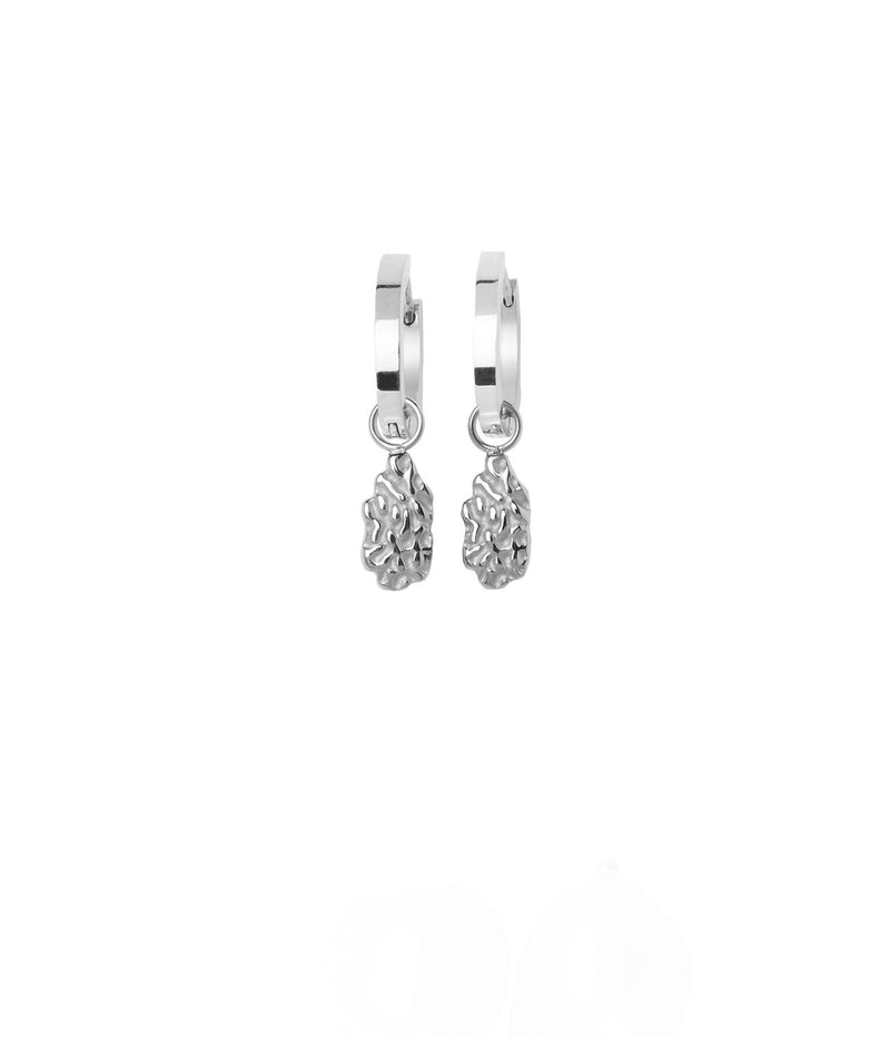 URÐ - MAR PENDANT EARRINGS SILVER